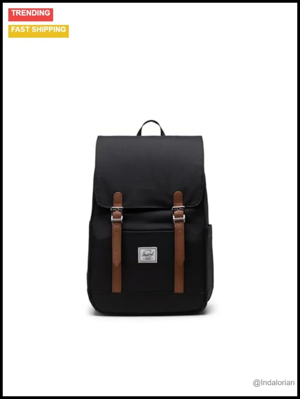 Small 17L Recycled Polyester Laptop Backpack with Padded Sleeve